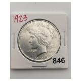 1923 Peace Silver Dollar Coin