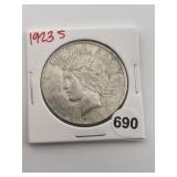 1923 S Peace Silver Dollar Coin