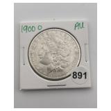 1900 O AU Morgan Silver Dollar Coin