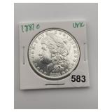 1881 O UNC Morgan Silver Dollar Coin