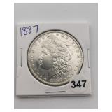 1887 Morgan Silver Dollar Coin