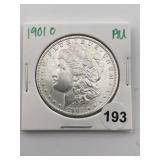 1901 O AU Morgan Silver Dollar Coin