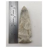 4 & 1/8" Side Notch Indian Artifact Arrowhead