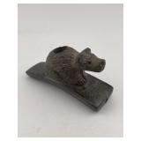Bear Effigy Hopewell Pipe Indian Artifact Arrowhea