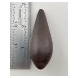 Hematite Plummet Indian Artifact Arrowhead