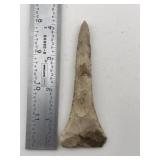 4" Drill Indian Artifact Arrowhead