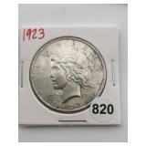 1923 Peace Silver Dollar Coin