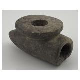 Hopewell Pipe made of Pipestone Indian Artifact Ar