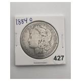 1884 O Morgan Silver Dollar Coin