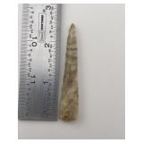 2 & 1/2" Drill Indian Artifact Arrowhead