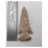3 & 5/8" Hardin Indian Artifact Arrowhead