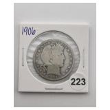 1906 Barber Half Dollar Coin