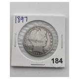 1897 Barber Half Dollar Coin