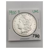 1900 O AU Morgan Silver Dollar Coin