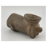 Pottery Pipe Indian Artifact Arrowhead