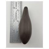 Grooved Hematite Plummet Indian Artifact Arrowhead