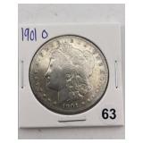 1901 O Morgan Silver Dollar Coin