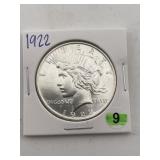 1922 Peace Silver Dollar Coin