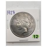 1923 Peace Silver Dollar Coin