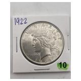 1922 Peace Silver Dollar Coin