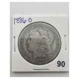 1886 O Morgan Silver Dollar Coin