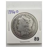1886 O Morgan Silver Dollar Coin