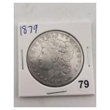 1879 Morgan Silver Dollar Coin