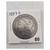 1887 O Morgan Silver Dollar Coin