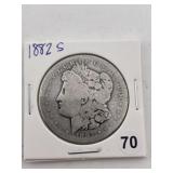 1882 S Morgan Silver Dollar Coin