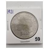 1921 Morgan Silver Dollar Coin