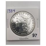 1884 Morgan Silver Dollar Coin