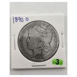 1890 O Morgan Silver Dollar Coin