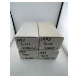 Group of 4 1993 Topps Baseball Cards Series 1 & 2