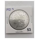 1921 S Morgan Silver Dollar Coin