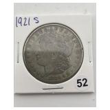 1921 S Morgan Silver Dollar Coin