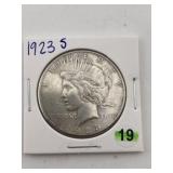1923 S Peace Silver Dollar Coin