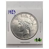 1923 Peace Silver Dollar Coin