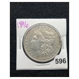 1896 Morgan Silver Dollar Coin