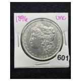 1896 UNC Morgan Silver Dollar Coin