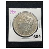 1900 Morgan Silver Dollar Coin
