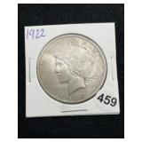 1922 Peace Silver Dollar Coin