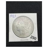 1921 Morgan Silver Dollar Coin
