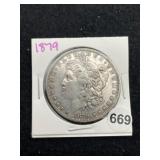 1879 Morgan Silver Dollar Coin