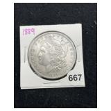 1889 Morgan Silver Dollar Coin