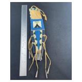 Beaded Bag Indian Artifact Arrowhead