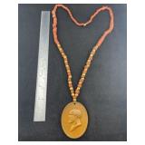 James Garfield 1881 Trade Medal Necklace Indian Ar