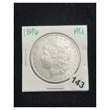1896 AU Morgan Silver Dollar Coin