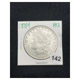 1884 AU Morgan Silver Dollar Coin