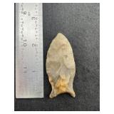 Dalton Indian Artifact Arrowhead