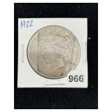 1922 Peace Silver Dollar Coin